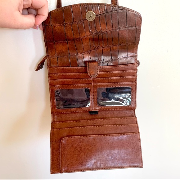 COLDWATER CREEK | Vintage Brown Woven Purse Crossbody - Picture 7 of 10